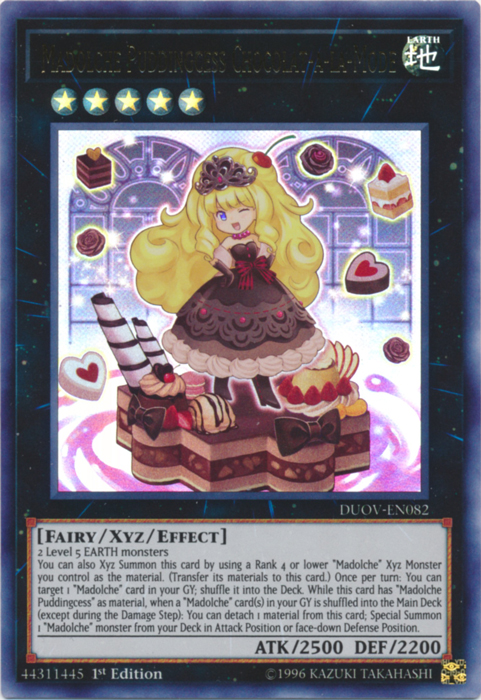 Madolche Puddingcess Chocolat-a-la-Mode [DUOV-EN082] Ultra Rare Yu-Gi-Oh!