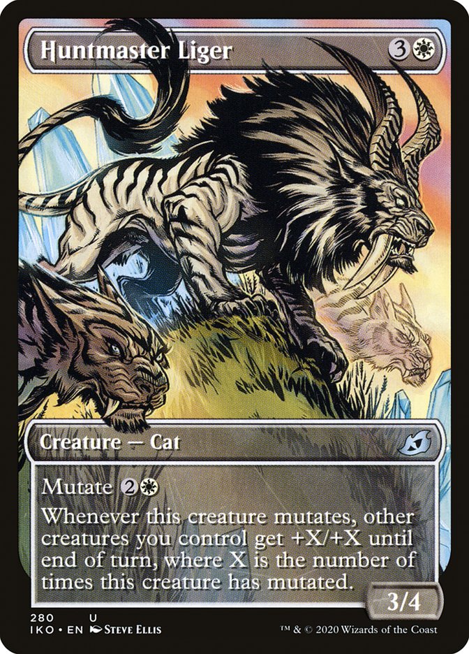 Huntmaster Liger (Showcase) [Ikoria: Lair of Behemoths] Magic: The Gathering