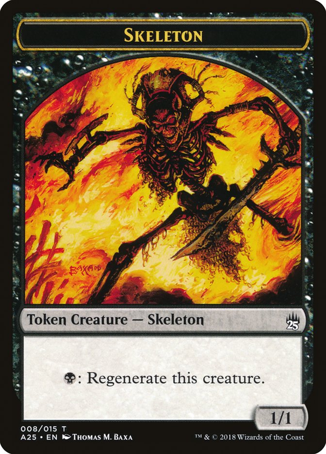 Skeleton Token [Masters 25 Tokens] Magic: The Gathering