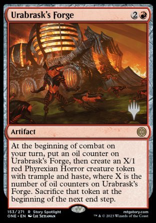 Urabrask's Forge (Promo Pack) [Phyrexia: All Will Be One Promos] Magic: The Gathering