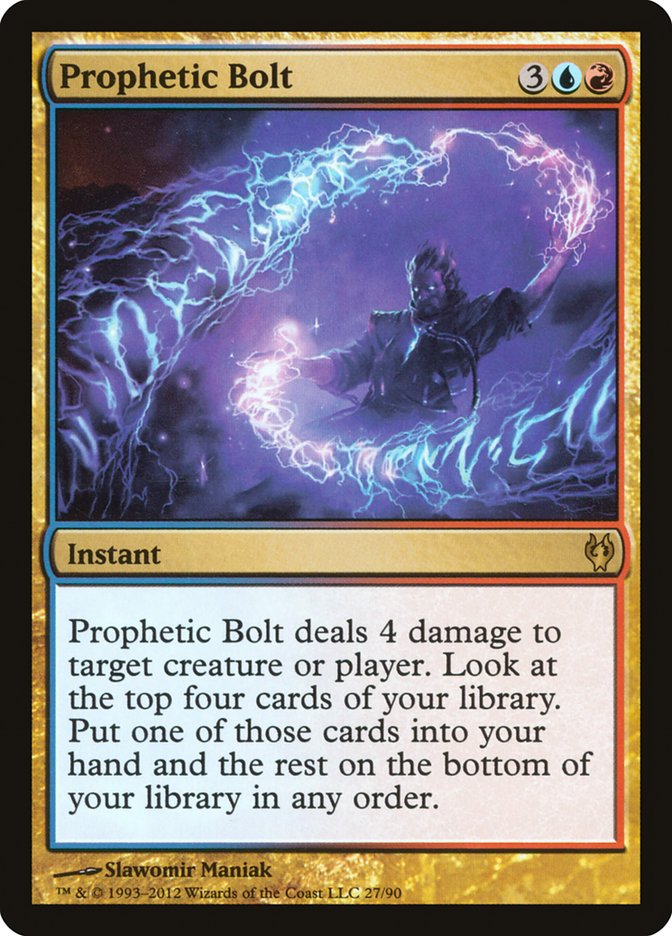 Prophetic Bolt [Duel Decks: Izzet vs. Golgari] Magic: The Gathering