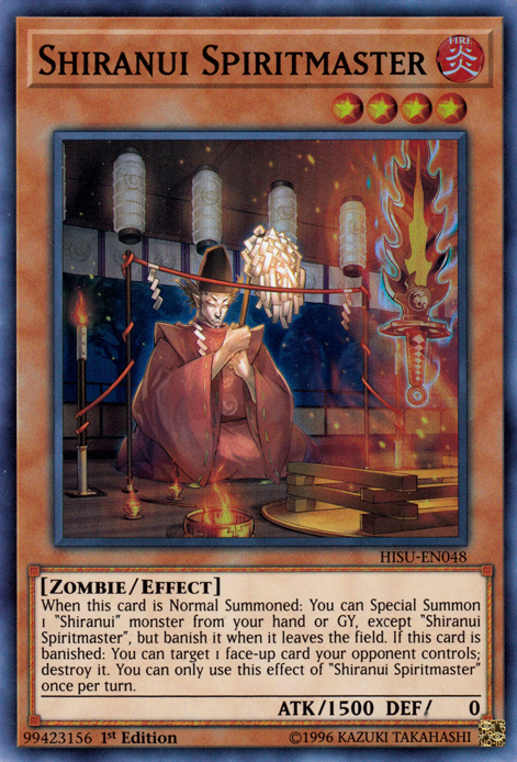 Shiranui Spiritmaster [HISU-EN048] Super Rare Yu-Gi-Oh!
