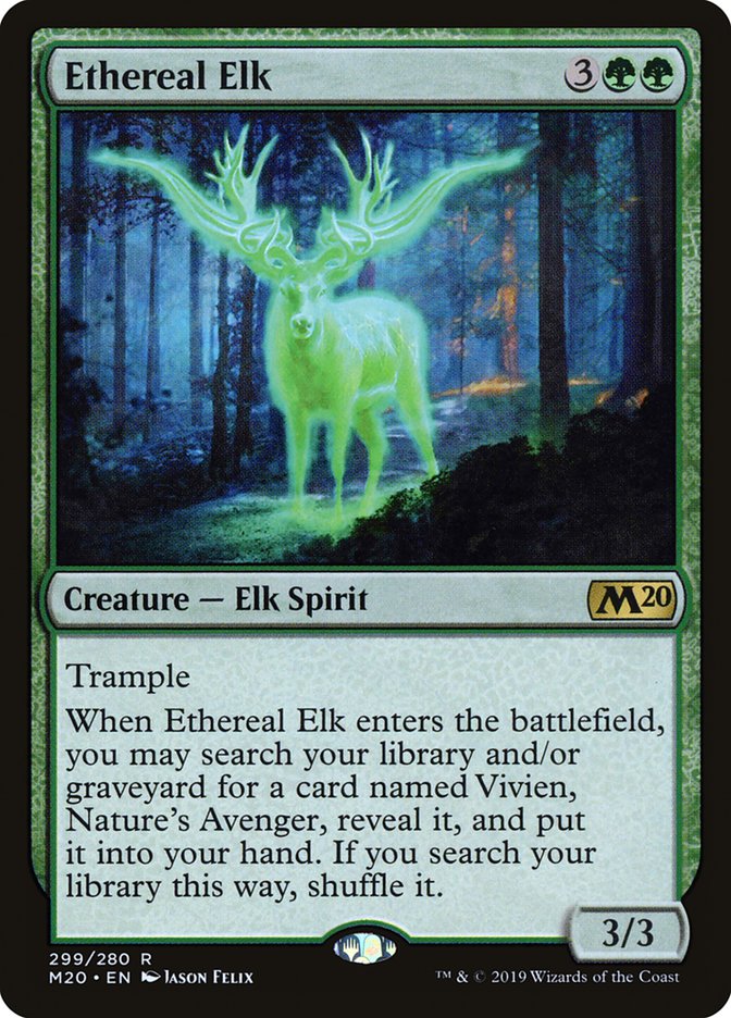 Ethereal Elk [Core Set 2020] Magic: The Gathering
