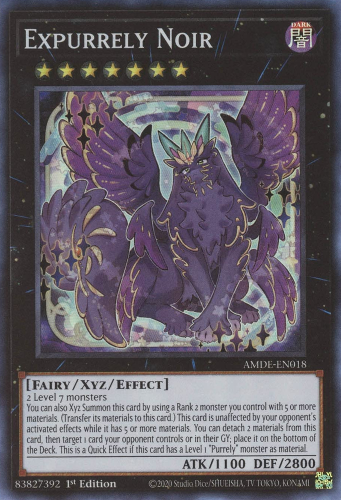 Expurrely Noir [AMDE-EN018] Super Rare Yu-Gi-Oh!