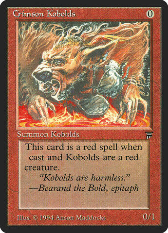 Crimson Kobolds [Legends] Magic: The Gathering