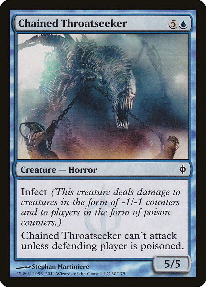 Chained Throatseeker [New Phyrexia] Magic: The Gathering