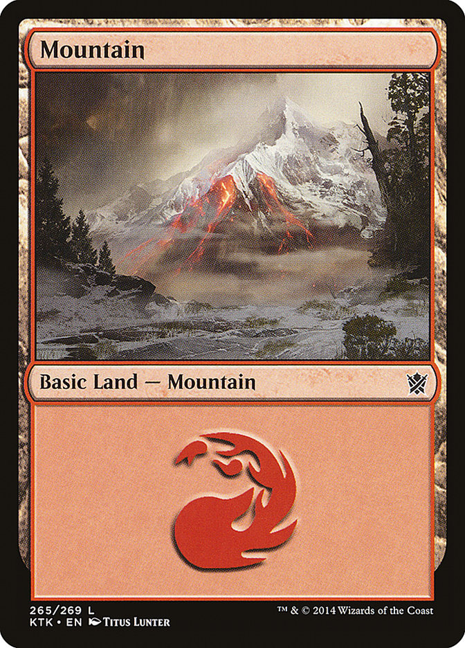 Mountain (265) [Khans of Tarkir] Magic: The Gathering