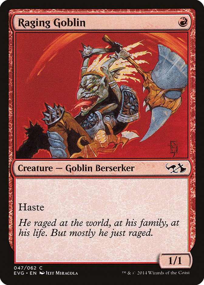 Raging Goblin (Elves vs. Goblins) [Duel Decks Anthology] Magic: The Gathering