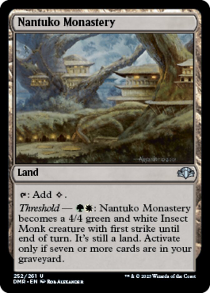 Nantuko Monastery [Dominaria Remastered] Magic: The Gathering