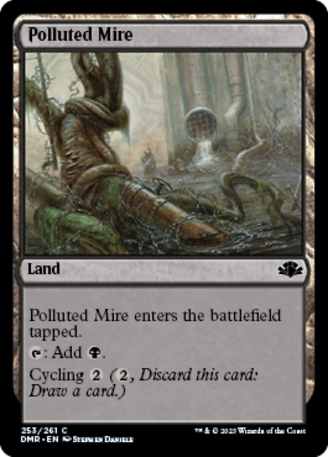 Polluted Mire [Dominaria Remastered] Magic: The Gathering