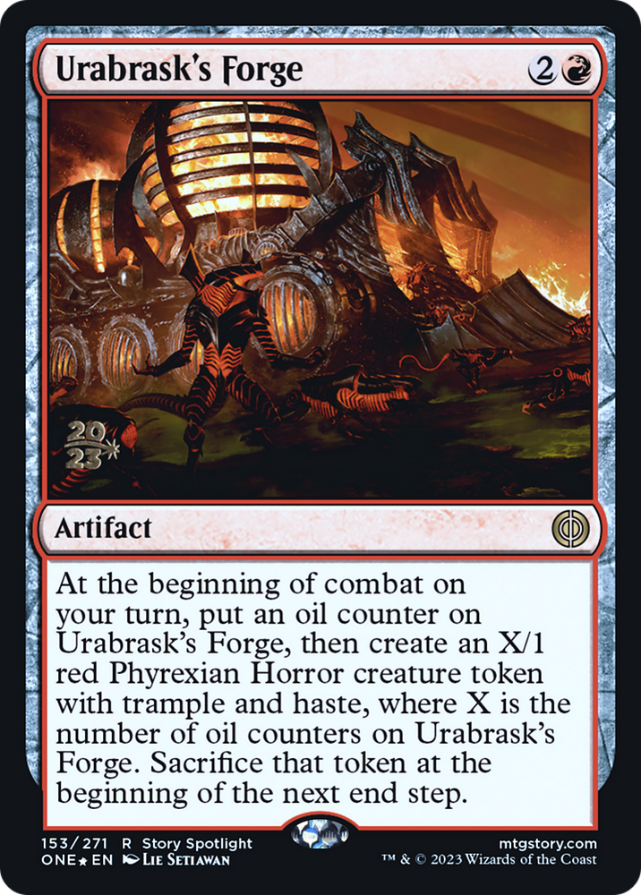 Urabrask's Forge [Phyrexia: All Will Be One Prerelease Promos] Magic: The Gathering