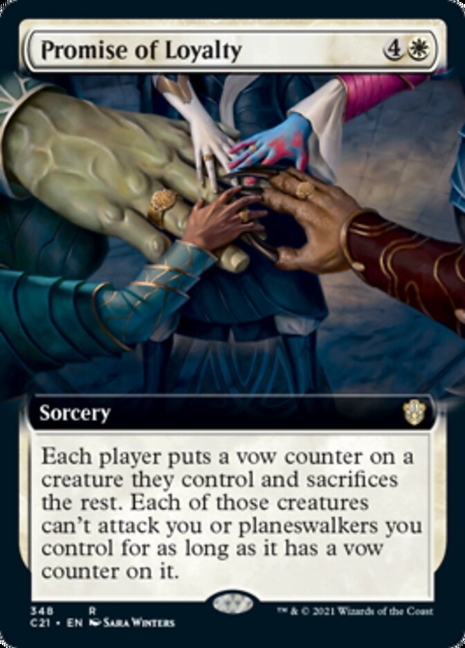 Promise of Loyalty (Extended Art) [Commander 2021] Magic: The Gathering