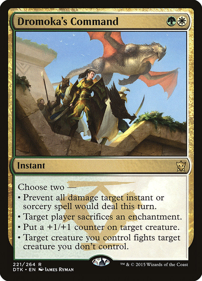 Dromoka's Command [Dragons of Tarkir] Magic: The Gathering