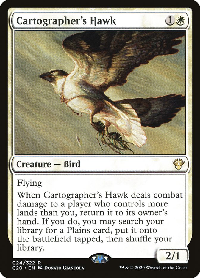 Cartographer's Hawk [Commander 2020] Magic: The Gathering