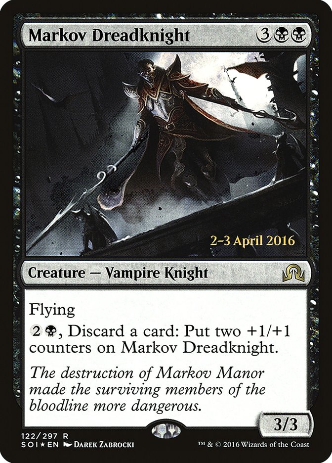 Markov Dreadknight [Shadows over Innistrad Prerelease Promos] Magic: The Gathering