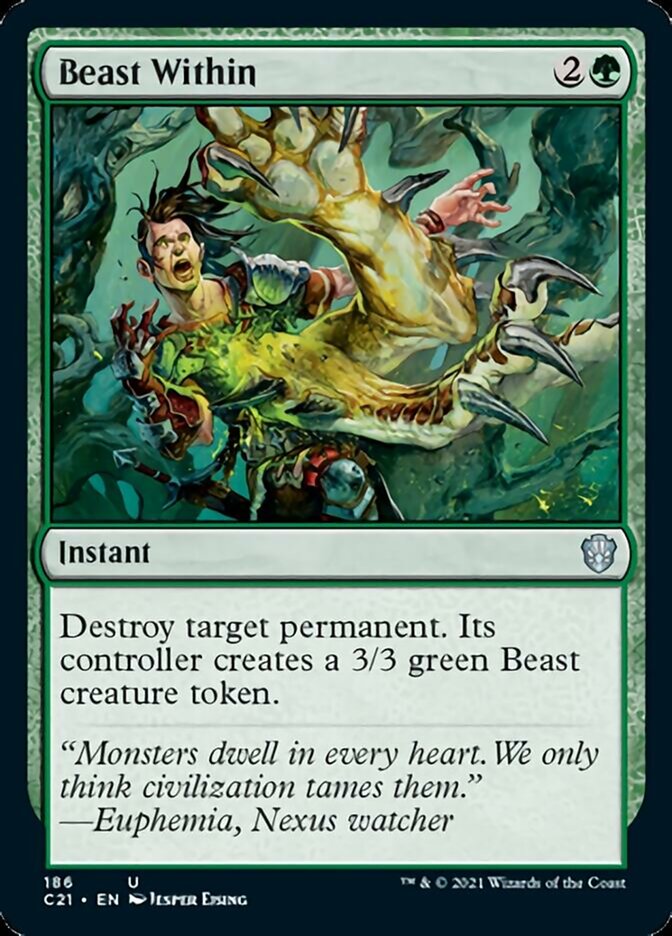 Beast Within [Commander 2021] Magic: The Gathering