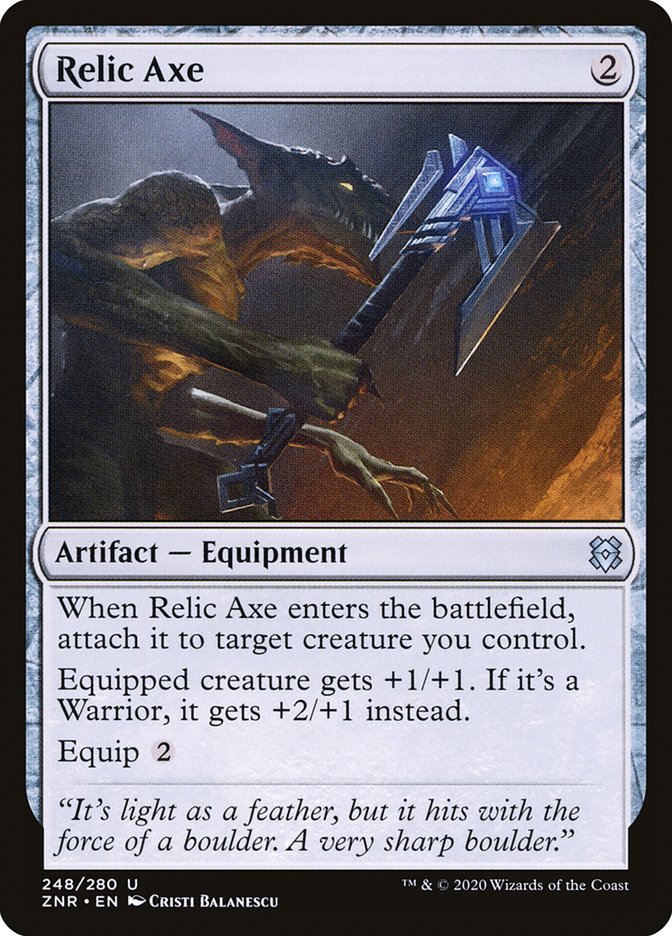 Relic Axe [Zendikar Rising] Magic: The Gathering