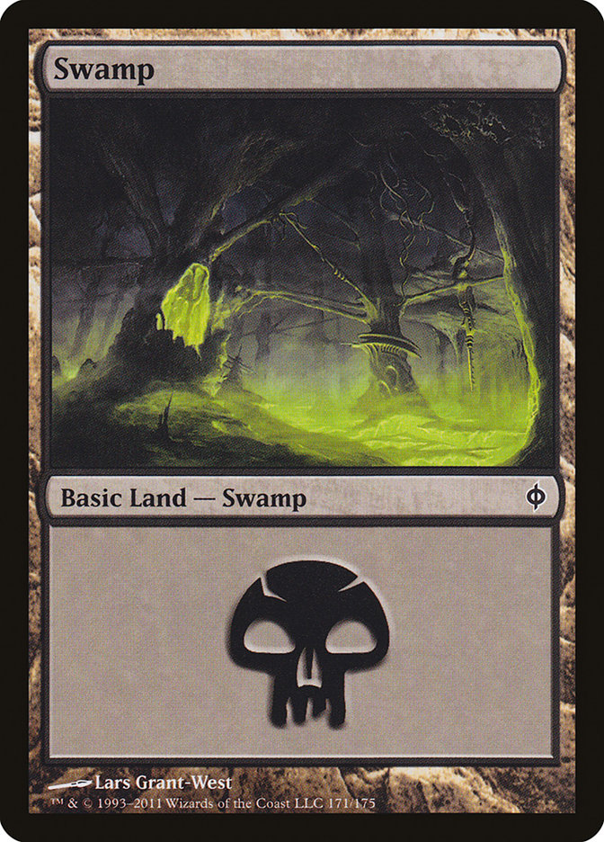 Swamp (171) [New Phyrexia] Magic: The Gathering