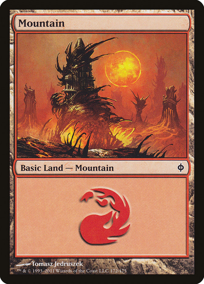 Mountain (172) [New Phyrexia] Magic: The Gathering