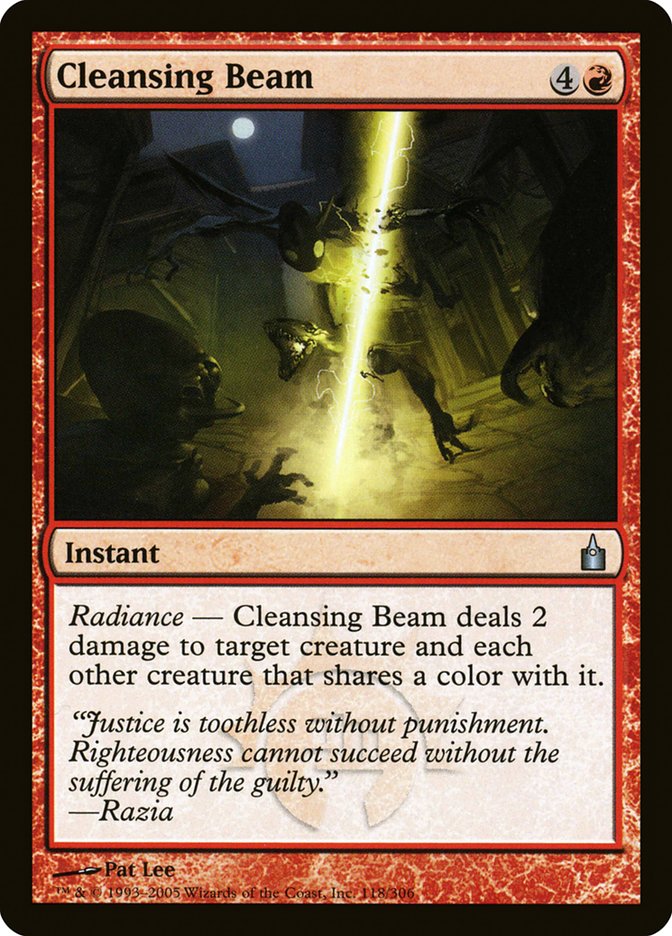 Cleansing Beam [Ravnica: City of Guilds] Magic: The Gathering