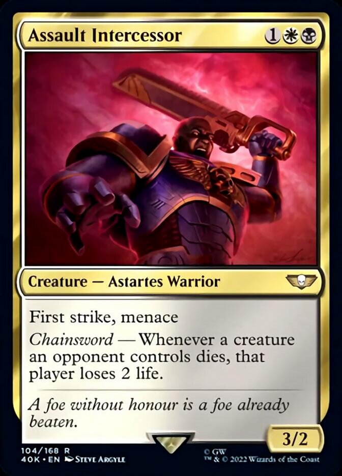 Assault Intercessor [Warhammer 40,000] Magic: The Gathering