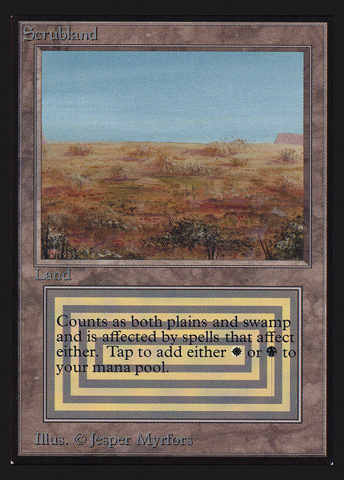Scrubland [International Collectors' Edition] Magic: The Gathering