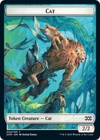 Cat // Germ Double-Sided Token [Double Masters Tokens] Magic: The Gathering