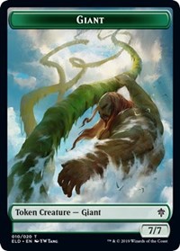 Giant // Food (17) Double-Sided Token [Throne of Eldraine Tokens] Magic: The Gathering