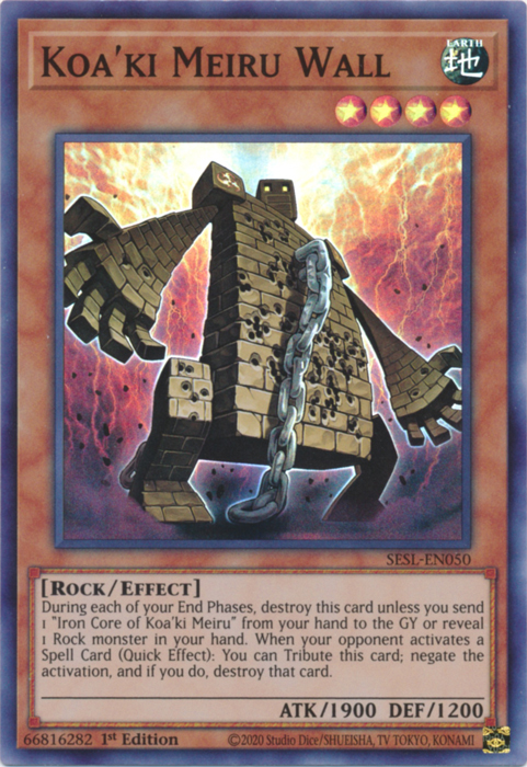 Koa'ki Meiru Wall [SESL-EN050] Super Rare Yu-Gi-Oh!
