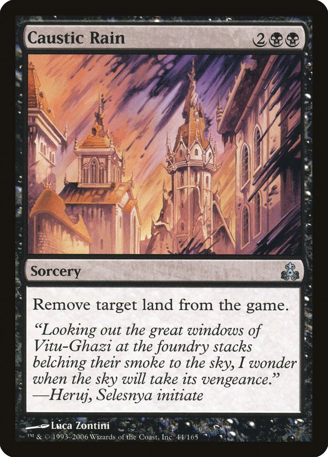 Caustic Rain [Guildpact] Magic: The Gathering
