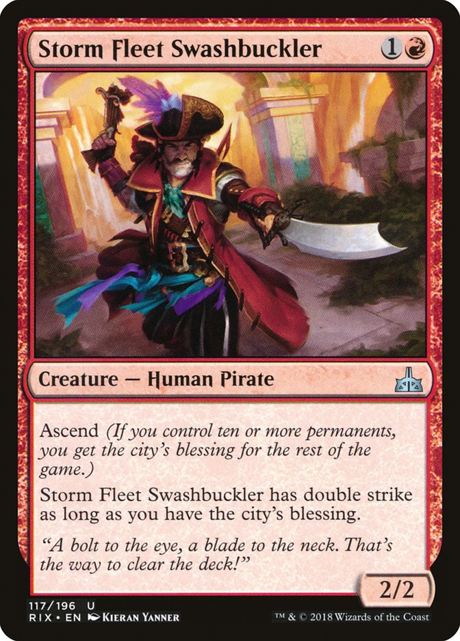 Storm Fleet Swashbuckler [Rivals of Ixalan] Magic: The Gathering
