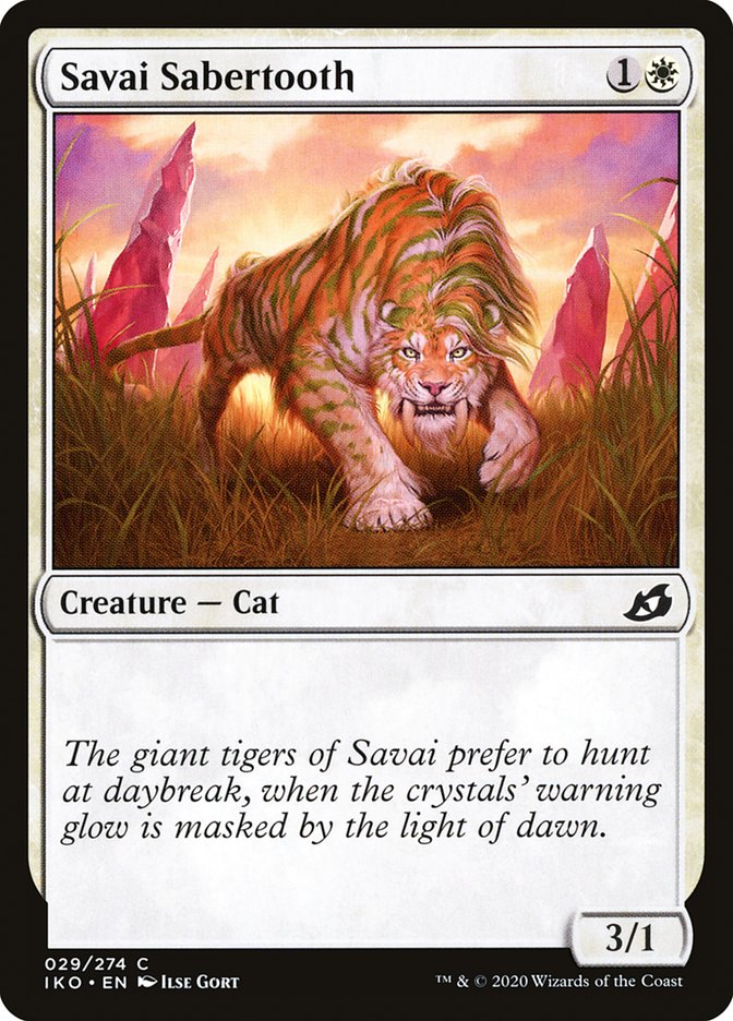 Savai Sabertooth [Ikoria: Lair of Behemoths] Magic: The Gathering