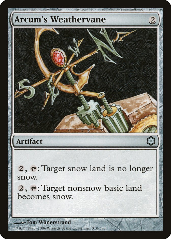 Arcum's Weathervane [Coldsnap Theme Decks] Magic: The Gathering