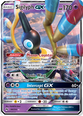 Sigilyph GX (98/214) [Sun & Moon: Lost Thunder] Pokémon