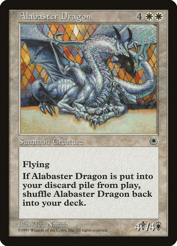 Alabaster Dragon [Portal] Magic: The Gathering