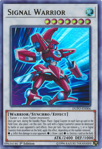 Signal Warrior [DUPO-EN006] Ultra Rare Yu-Gi-Oh!