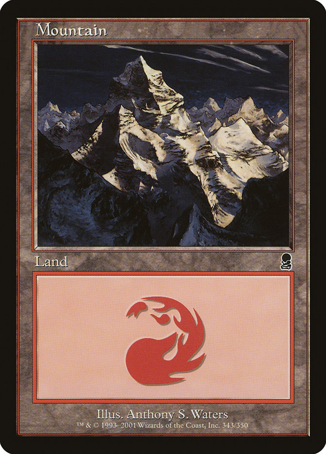 Mountain (343) [Odyssey] Magic: The Gathering
