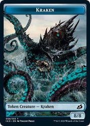 Kraken // Human Soldier (004) Double-Sided Token [Ikoria: Lair of Behemoths Tokens] Magic: The Gathering