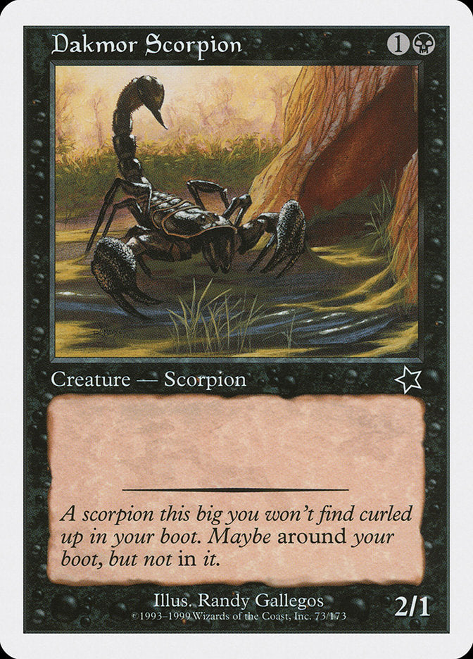 Dakmor Scorpion [Starter 1999] Magic: The Gathering