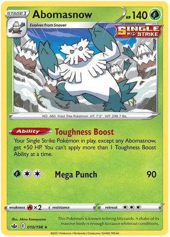 Abomasnow (010/198) [Sword & Shield: Chilling Reign] Pokémon