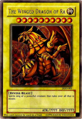 The Winged Dragon of Ra [DOD-001] Prismatic Secret Rare Yu-Gi-Oh!