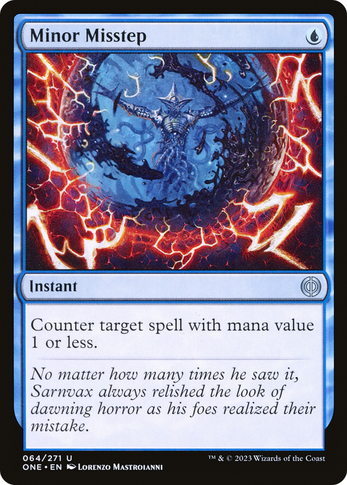 Minor Misstep [Phyrexia: All Will Be One] Magic: The Gathering