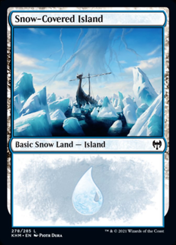 Snow-Covered Island (278) [Kaldheim] Magic: The Gathering