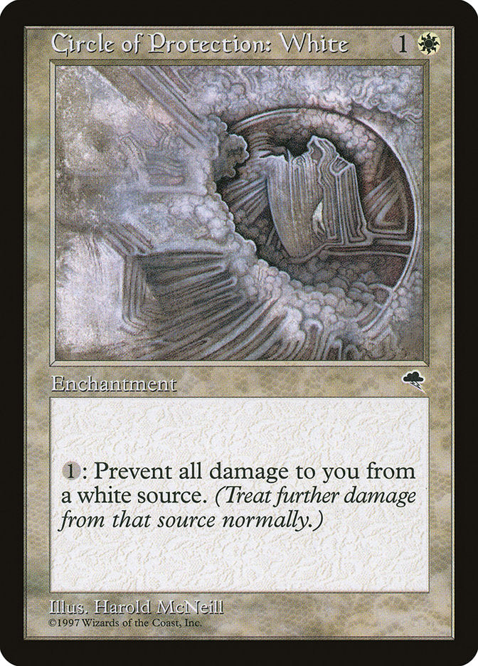Circle of Protection: White [Tempest] Magic: The Gathering