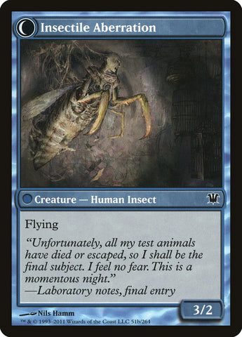 Delver of Secrets // Insectile Aberration [Innistrad] Magic: The Gathering