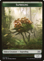 Beast // Saproling Double-Sided Token [Double Masters Tokens] Magic: The Gathering