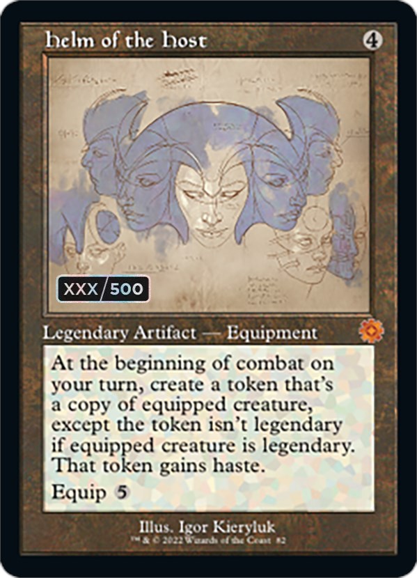 Helm of the Host (Retro Schematic) (Serial Numbered) [The Brothers' War Retro Artifacts] Magic: The Gathering