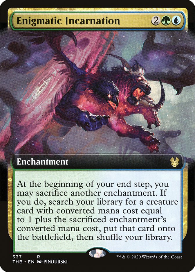 Enigmatic Incarnation (Extended Art) [Theros Beyond Death] Magic: The Gathering