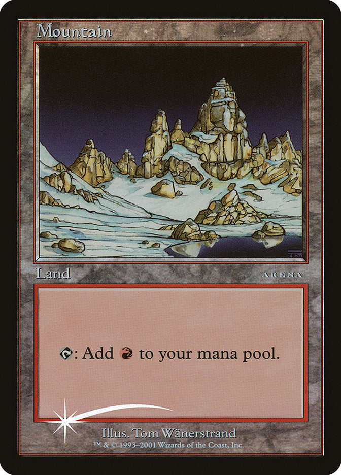 Mountain (5) [Arena League 2001] Magic: The Gathering