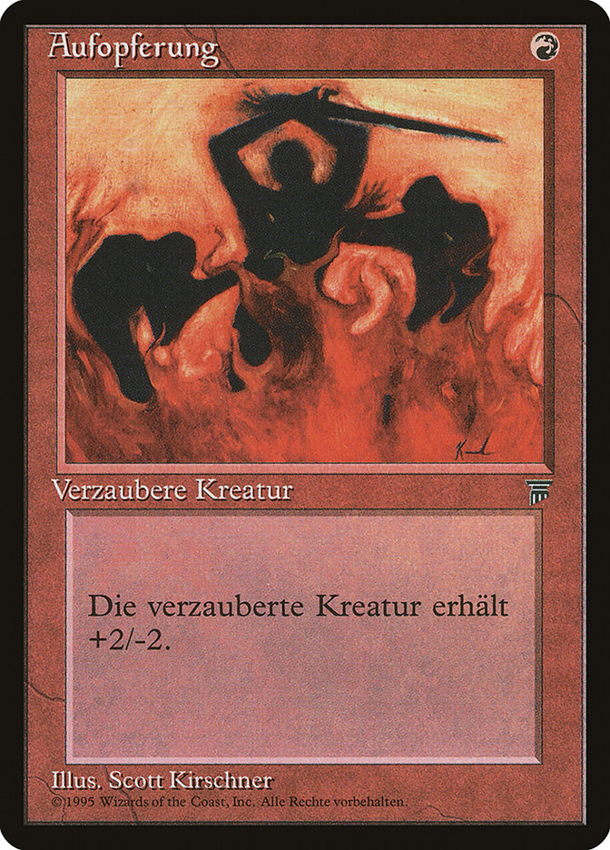 Immolation (German) - "Aufopferung" [Renaissance] Magic: The Gathering